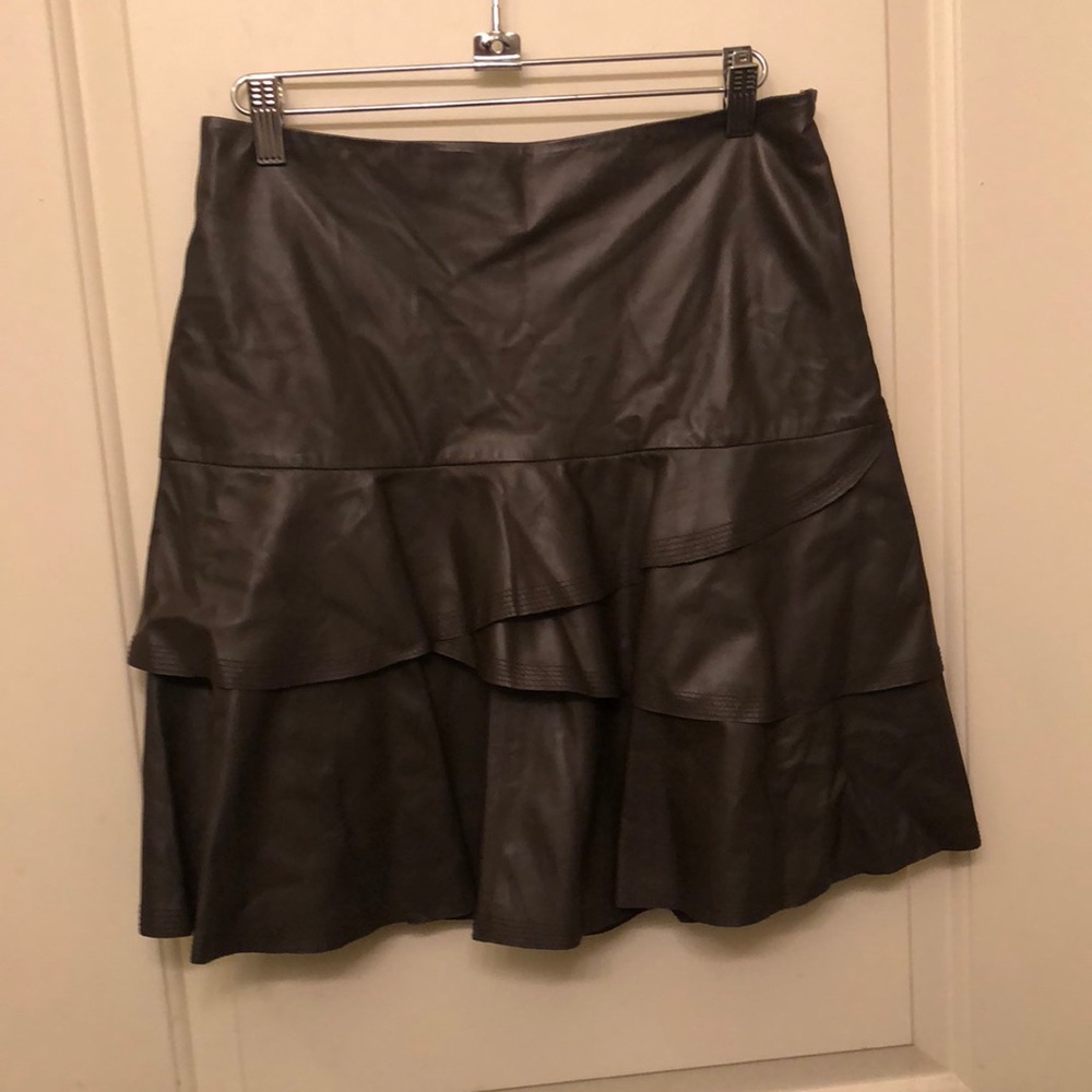 100% leather skirt